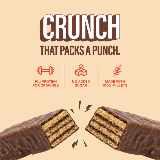 Millet Wafer Protein Bar - Mocha Latte