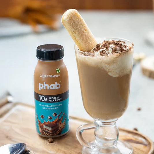 Indulgent & Healthy: Coffee Tiramisu Protein Milkshake with 10g Protein