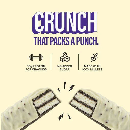 Protein Millet Wafer – Cookies & Cream: A Guilt-Free High-Protein Snack for Fitness & Wellness Lovers