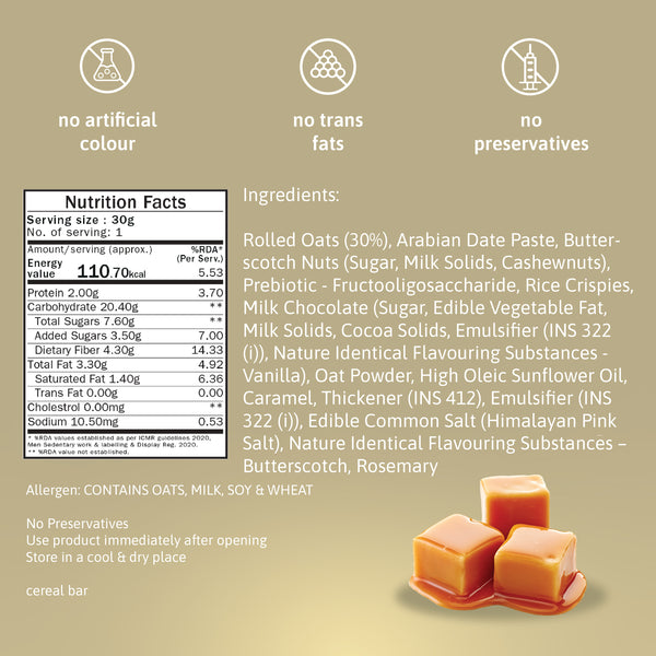 Granola Bar- Caramel Butterscotch- Shelf Drop!