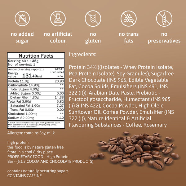 11g protein bar - mocha nut fudge