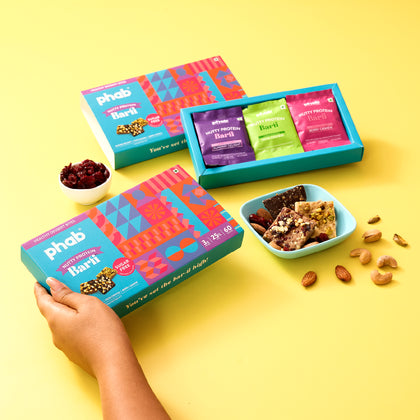 the nutty protein barfi box