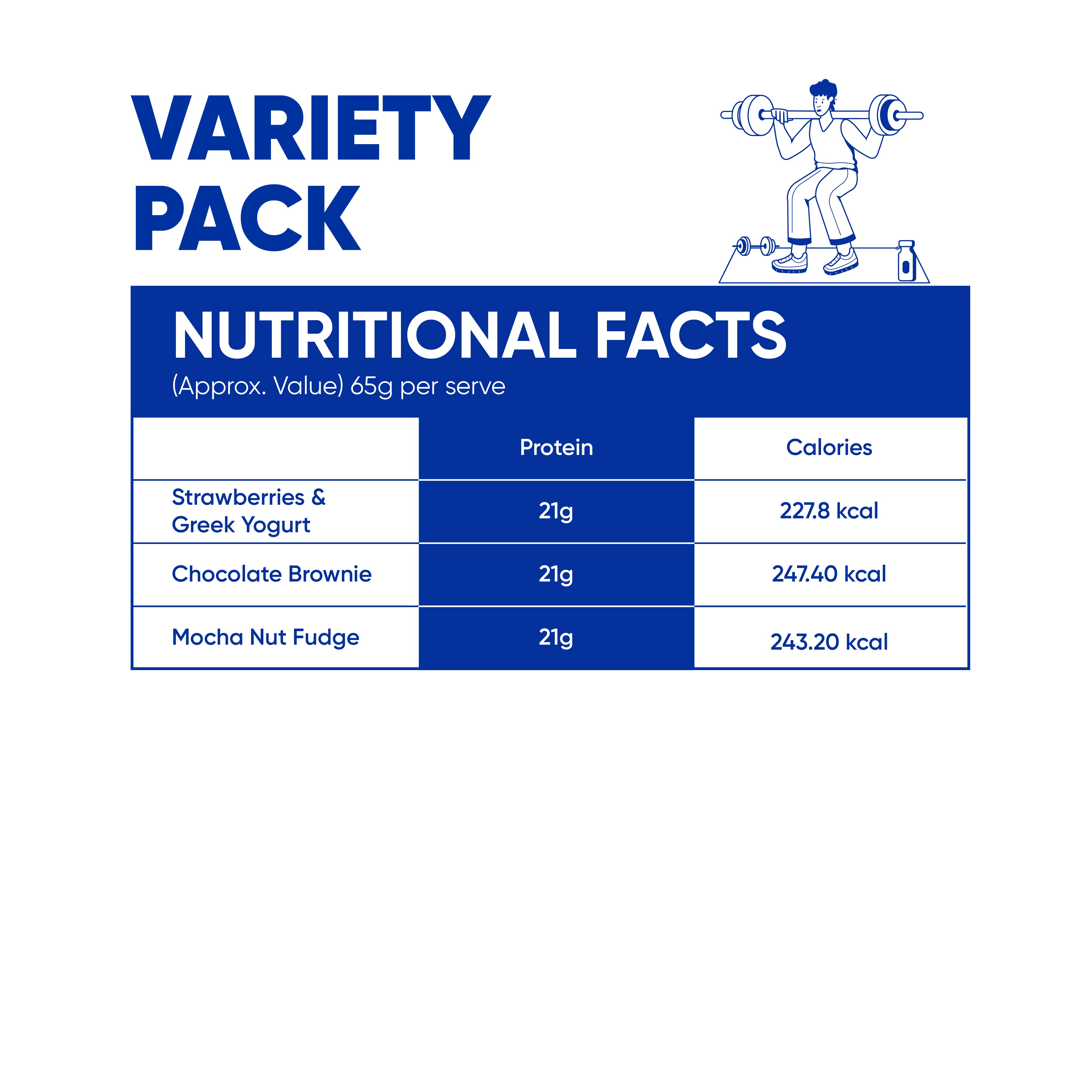 Variety Pack- 21g Protein Bar