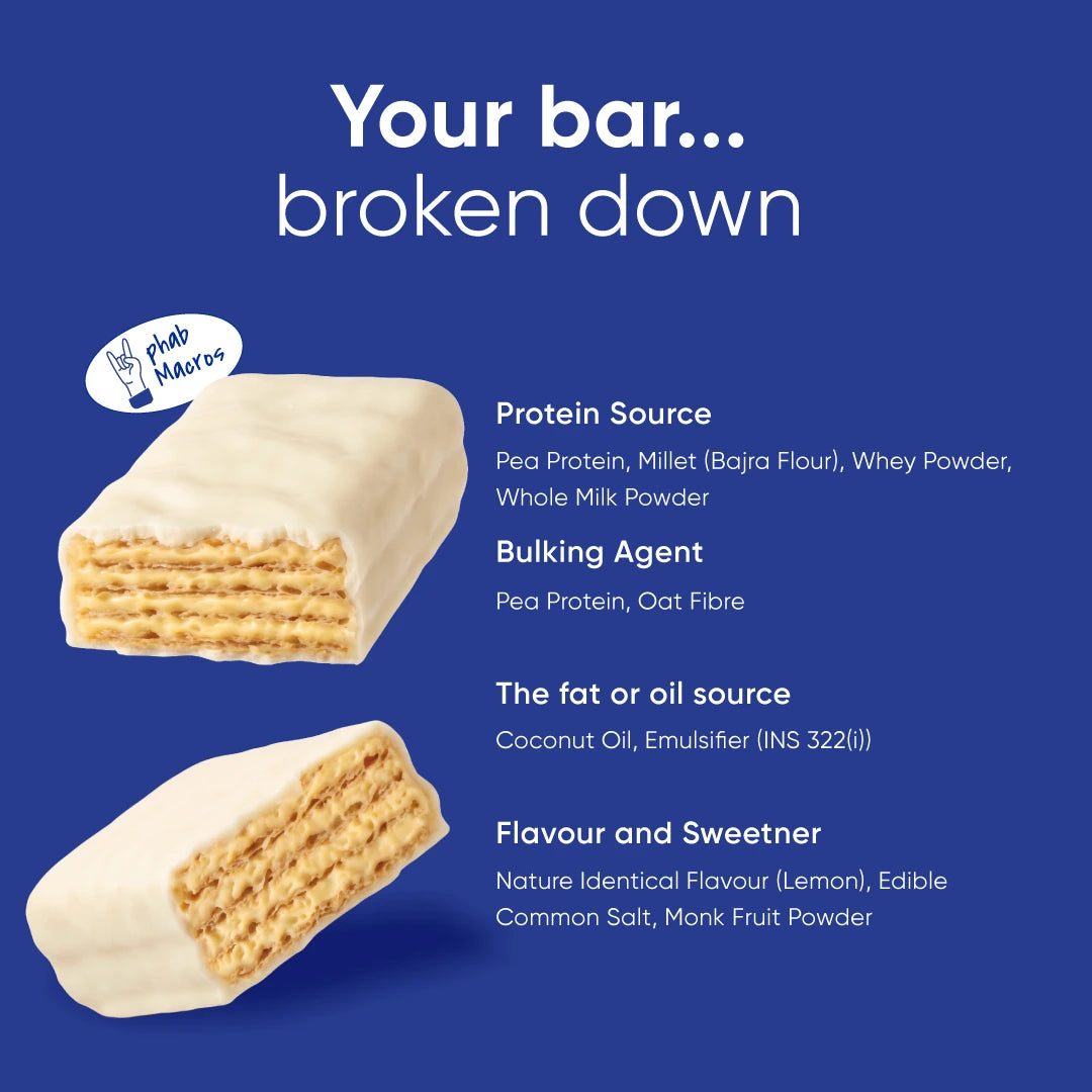 Lemon Pie- 10g Protein Millet Wafer Bar