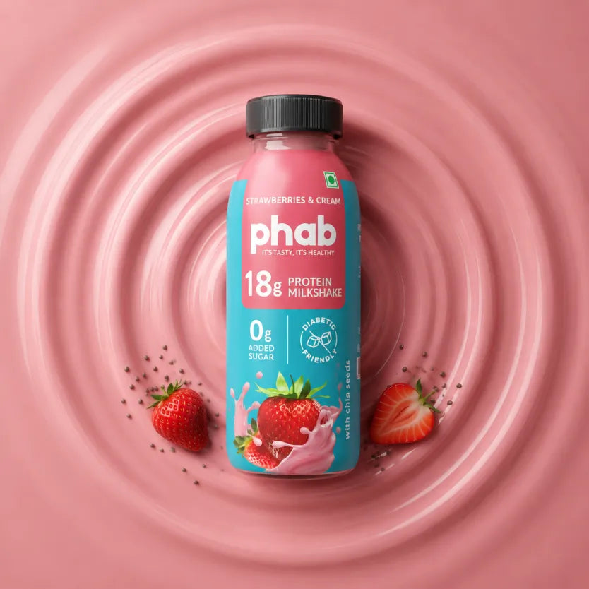 Strawberries & Cream- 18g Protein Milkshake