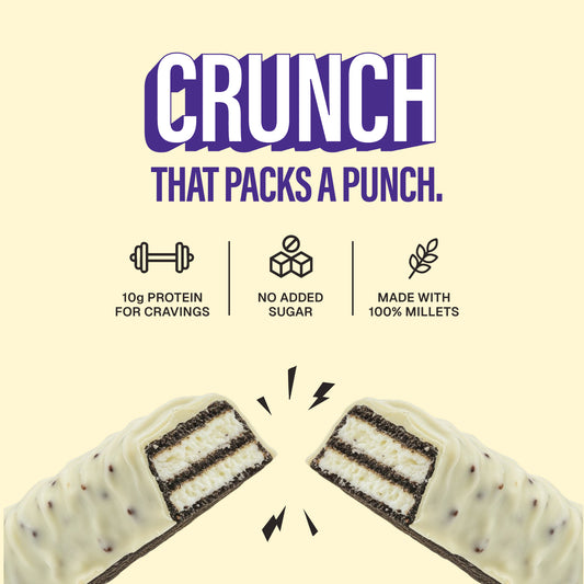 Millet Wafer Protein Bar - Cookies & Cream