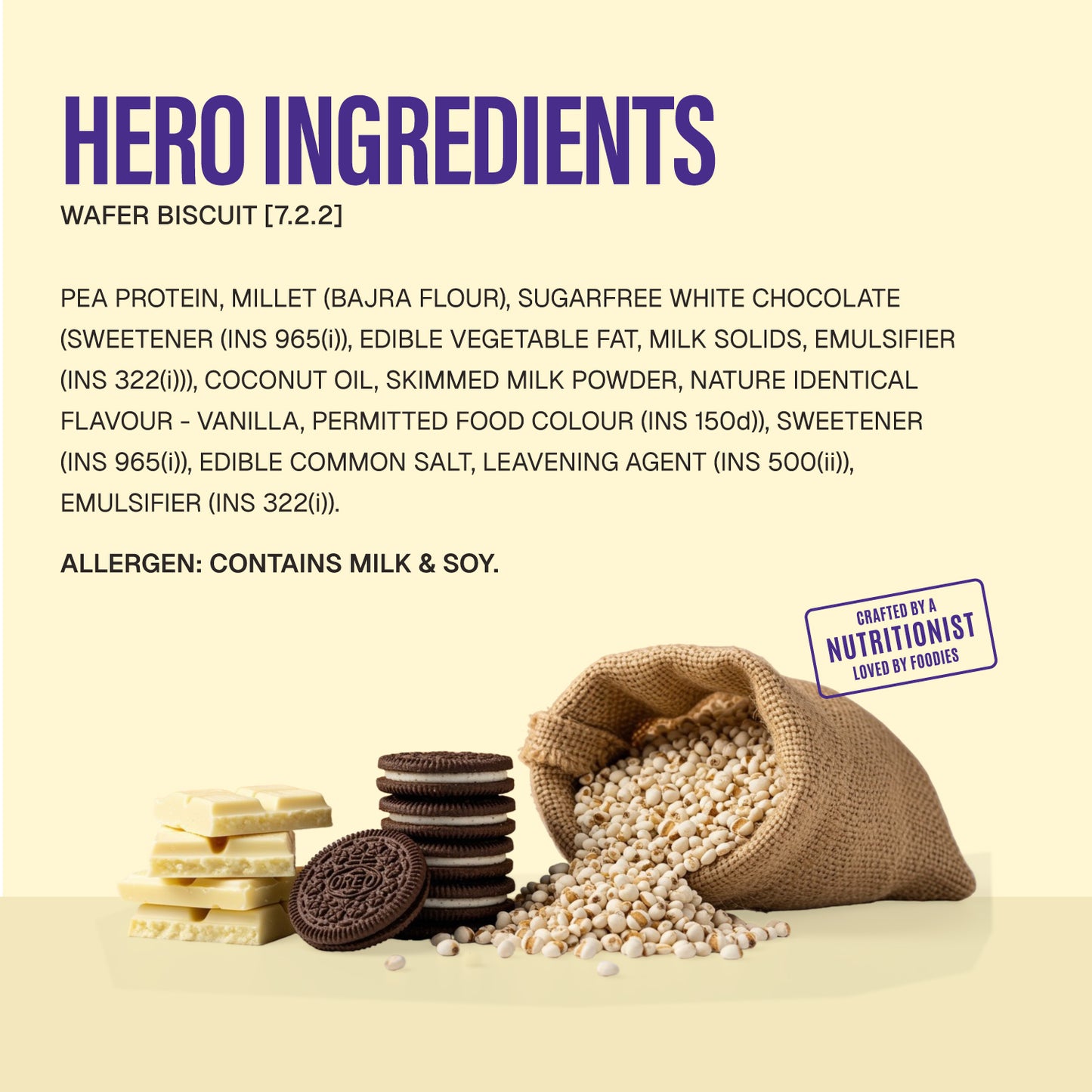 Millet Wafer Protein Bar - Cookies & Cream