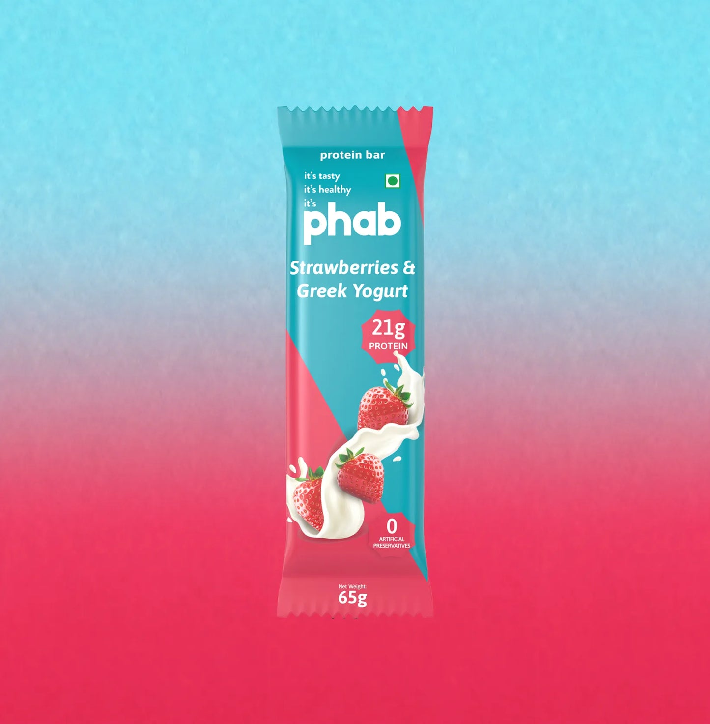 phab 21g Protein Bar- Strawberries & Greek Yogurt