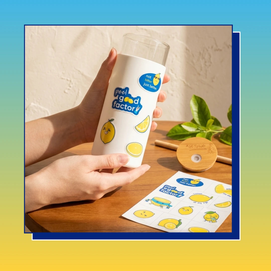 Sipper & Zesty Waterproof Stickers