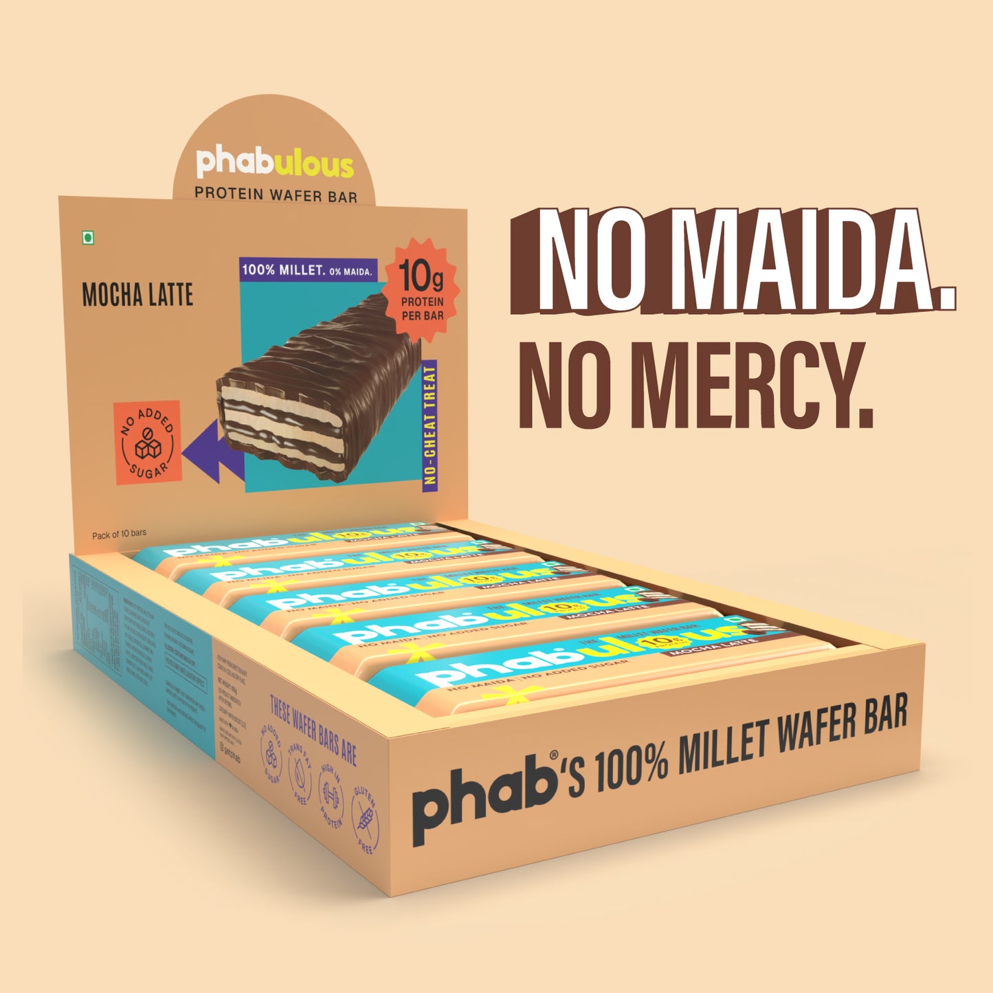 Millet Wafer Protein Bar - Mocha Latte