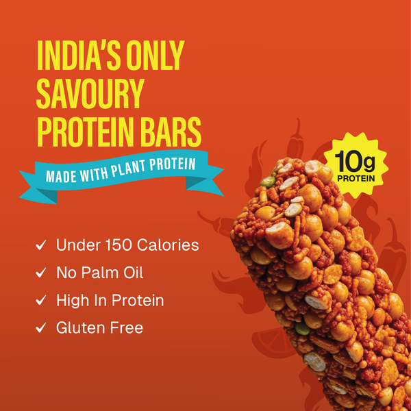 Savoury Bhel Bar- Spicy Peri Peri (Pack of 6)