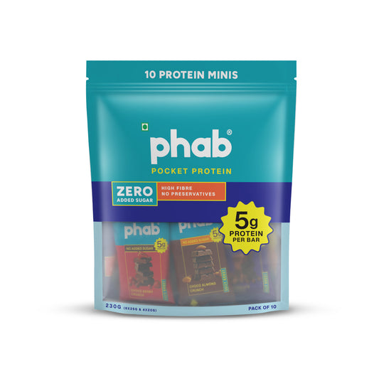 Pocket Protein (Pack of 10) Mini Protein Bars with 5g Protein
