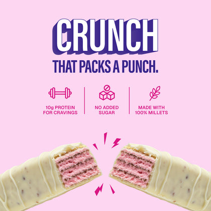 Protein Millet Wafer- Strawberry cake