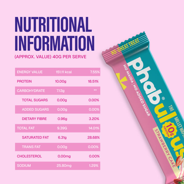 Protein Millet Wafer- Strawberry cake