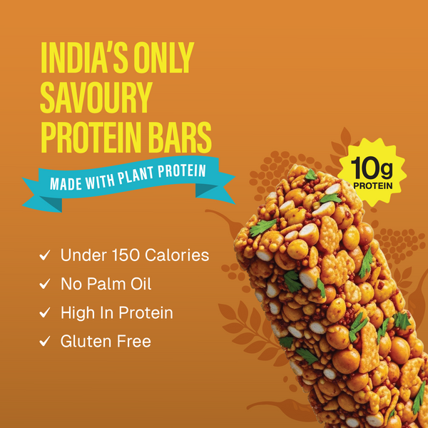Savoury Bhel Bar- Curry Leaf Podi (Pack of 6)