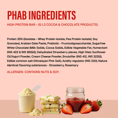 phab 21g Protein Bar- Strawberries & Greek Yogurt