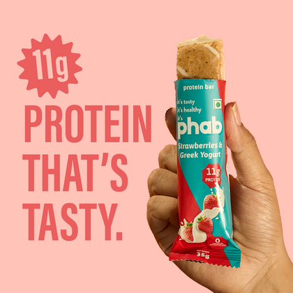 11g protein bar - strawberries & greek yogurt