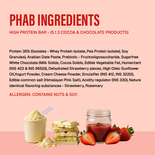 11g protein bar - strawberries & greek yogurt