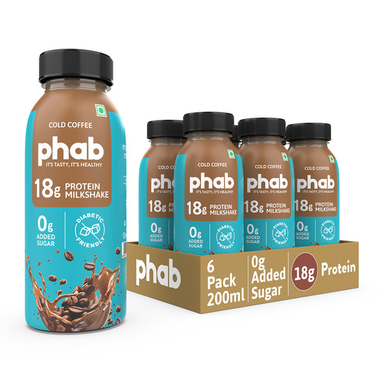 Protein Milkshake - 18g Protein - Cold Coffee (Pack of 6)
