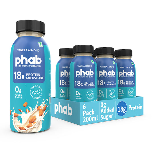 Protein Milkshake - 18g Protein - Vanilla Almond (Pack of 6)