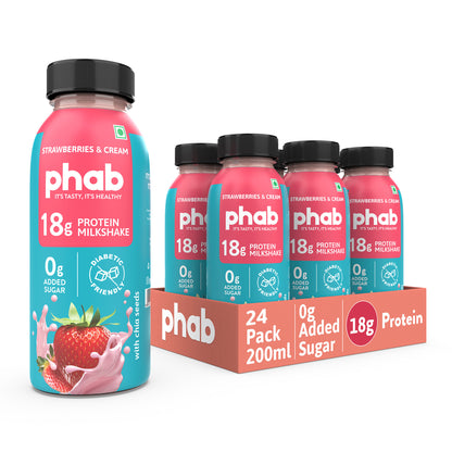 Protein Milkshake - 18g Protein - Strawberries & Cream Flavour